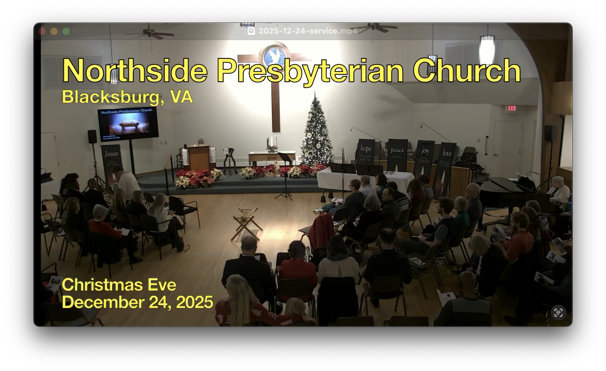 screen shot of video